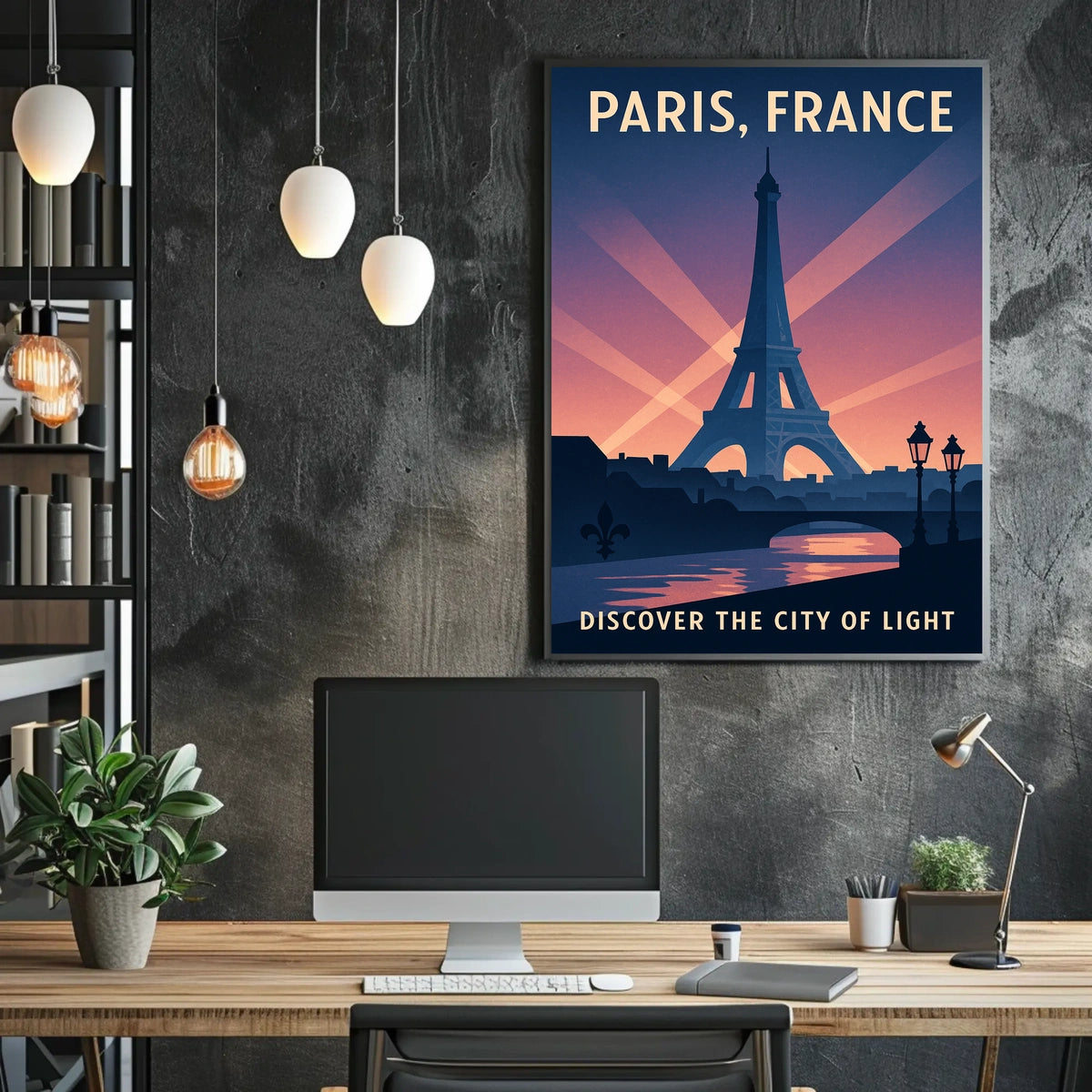 Discover Paris The City Of Light Poster