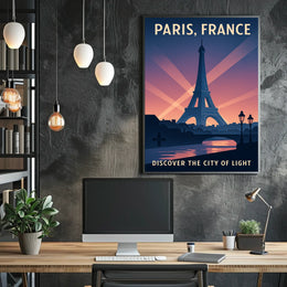 Discover Paris The City Of Light Poster