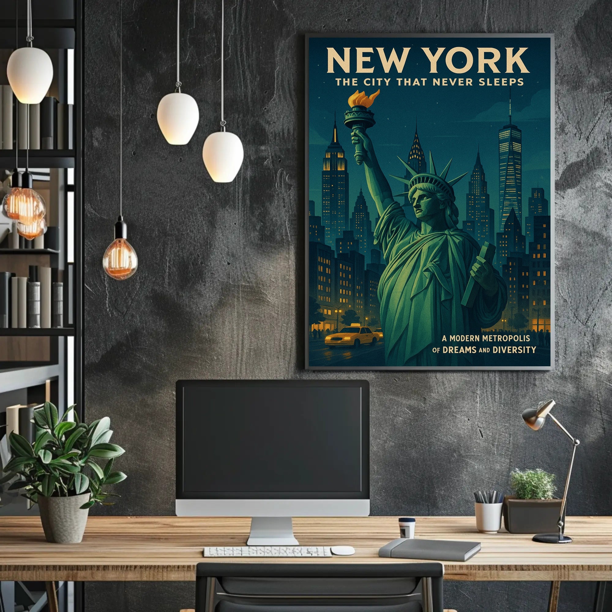 New York City's Vibrant Spirit Urban or Cityscape Poster