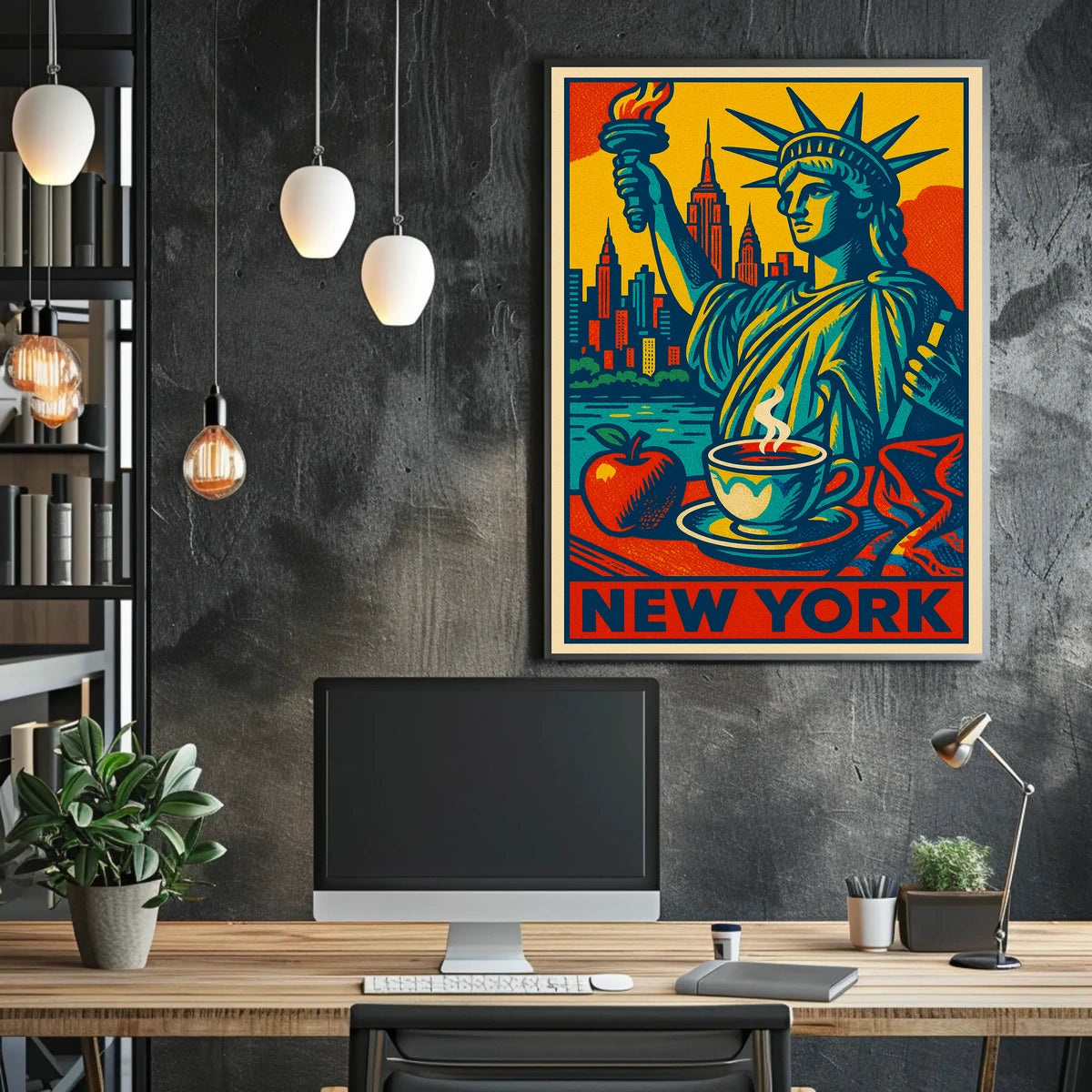 New York Iconic Imagery Poster