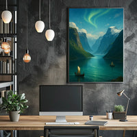 Viking Voyage Through the Fjords Poster