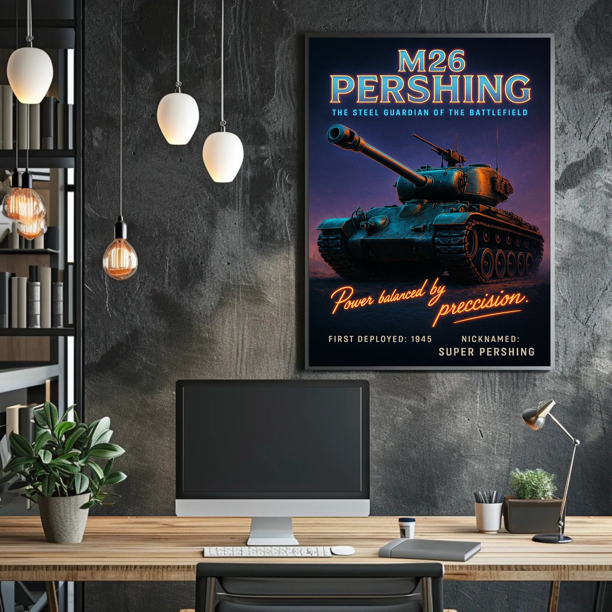 M26 Pershing The Steel Guardian Poster PosterGoat