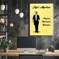 Hal Merton Vintage Magic and Ventriloquism Cultural Poster