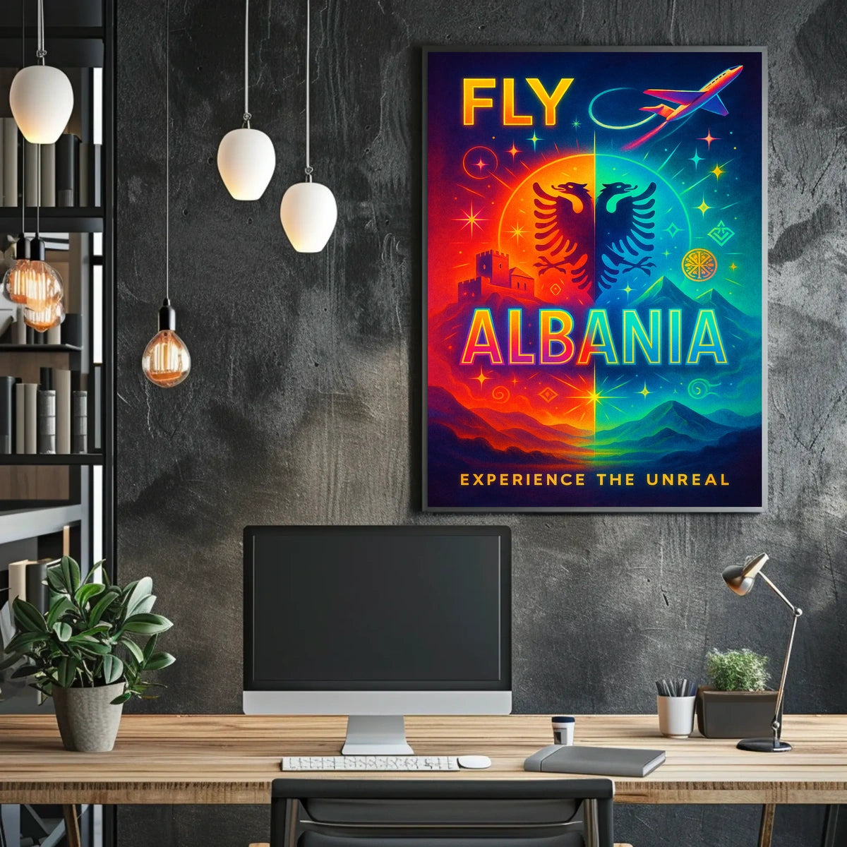 Fly Albania Experience the Unreal Poster
