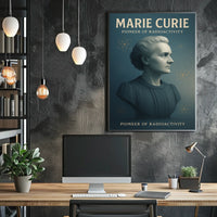 Marie Curie Pioneer Of Radioactivity Poster