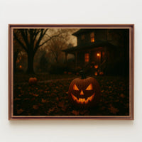 Moody Halloween Night Gothic Poster