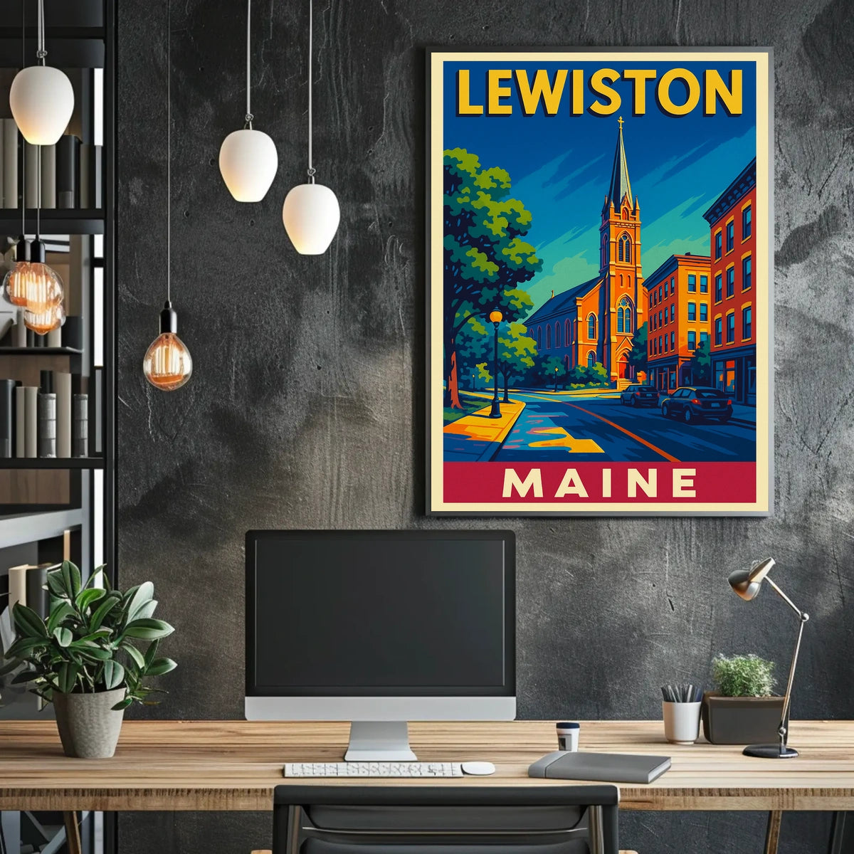 Lewiston, Maine Poster
