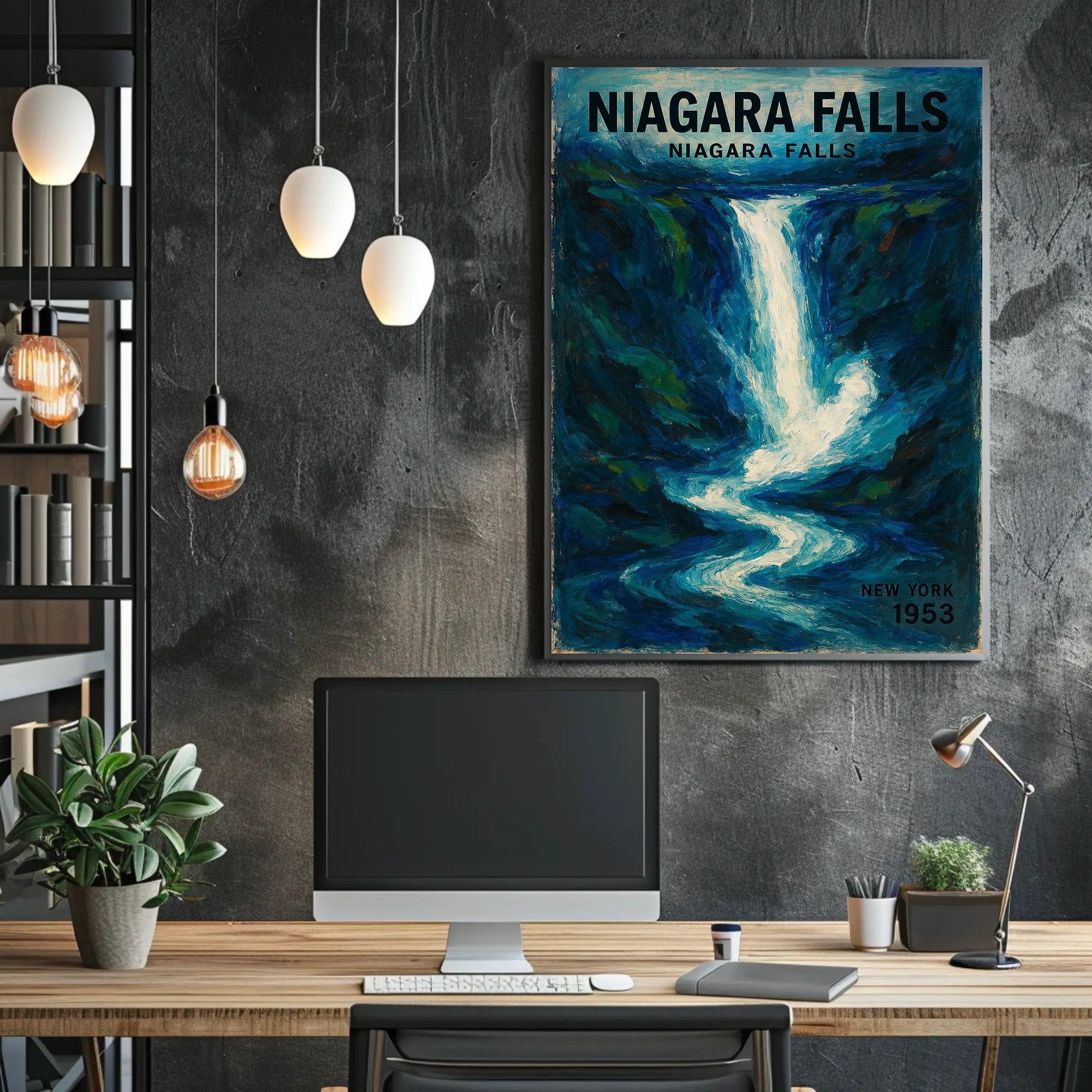 Niagara Falls Vintage Travel Art - Travel Poster