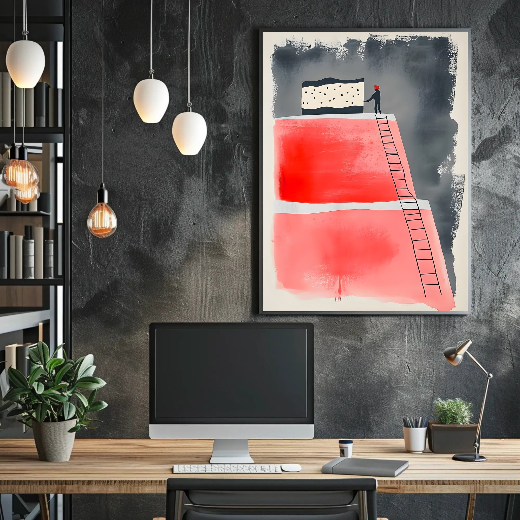 The Climb Scenic Inspirational Poster Wall Art