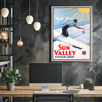 Sun Valley Skiing Adventure Poster PosterGoat