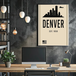 Denver Skyline Est. 1858 Poster