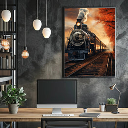 Autumn Steam Journey Poster