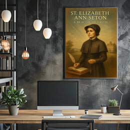 St. Elizabeth Ann Seton A Beacon of Faith Poster