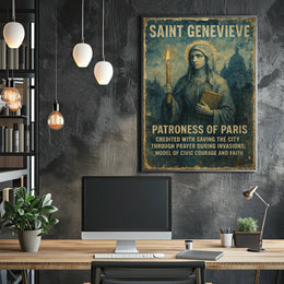 Saint Genevieve Patroness Of Paris Poster