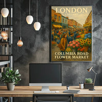 Columbia Road Flower Market Poster
