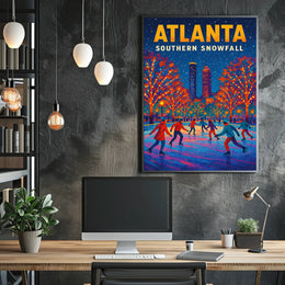 Atlanta Southern Snowfall Poster