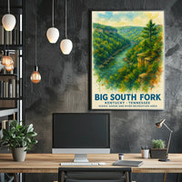 Big South Fork Watercolor National Park Poster