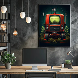 Retro-Futuristic Machine Poster