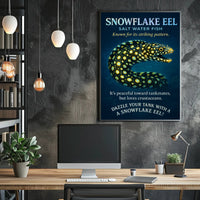 Snowflake Eel Poster Saltwater Fish Striking Marine Art