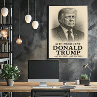 Donald Trump 47th President Pop Art Patriot Poster