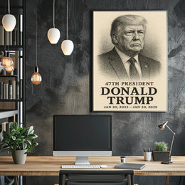 Donald Trump 47th President Pop Art Patriot Poster