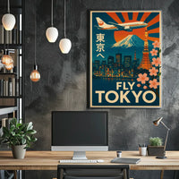 Tokyo Vintage Travel Advertisement Poster