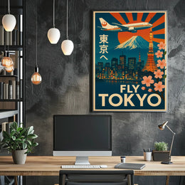 Tokyo Vintage Travel Advertisement Poster