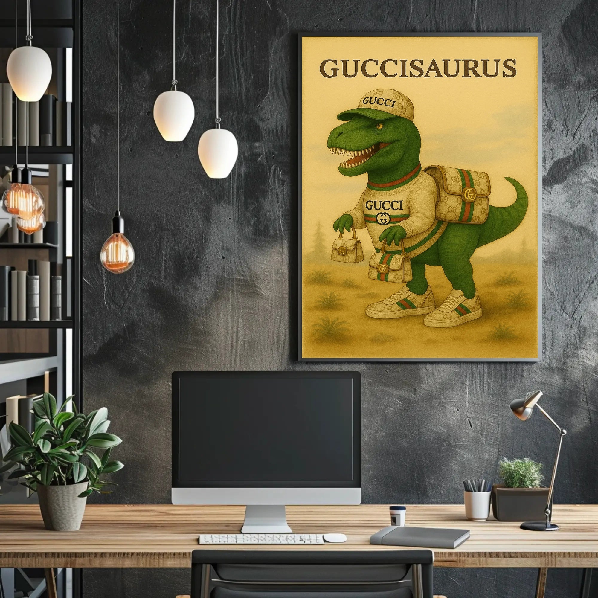 Guccisaurus Poster PosterGoat