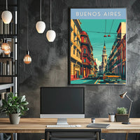 Buenos Aires Street Scene Poster