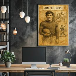 Jim Thorpe Legendary Athlete Poster
