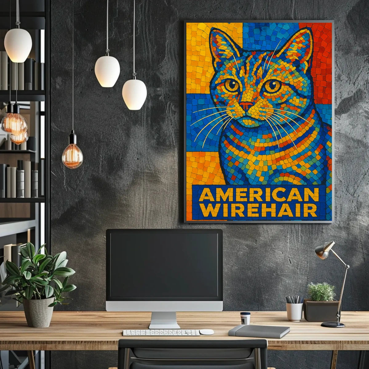 American Wirehair Mosaic Poster
