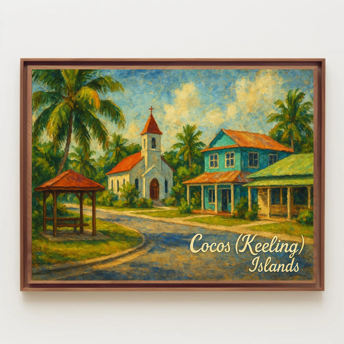 Cocos (Keeling) Islands Tropical Serenity Poster