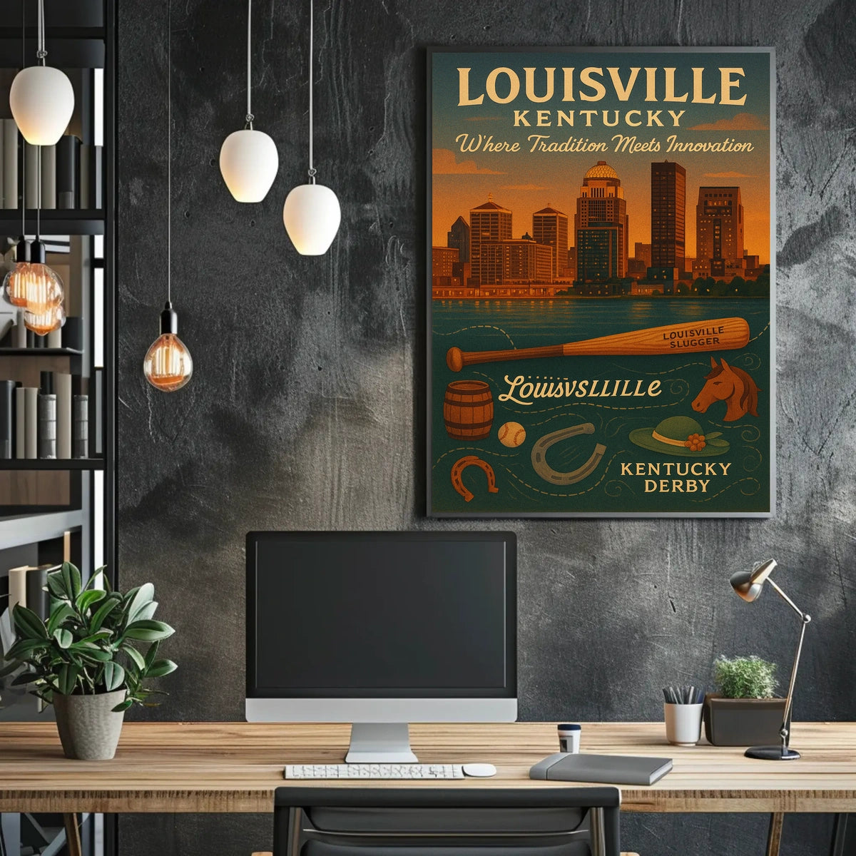 Louisville, Kentucky Where Tradition Meets Innovation Poster
