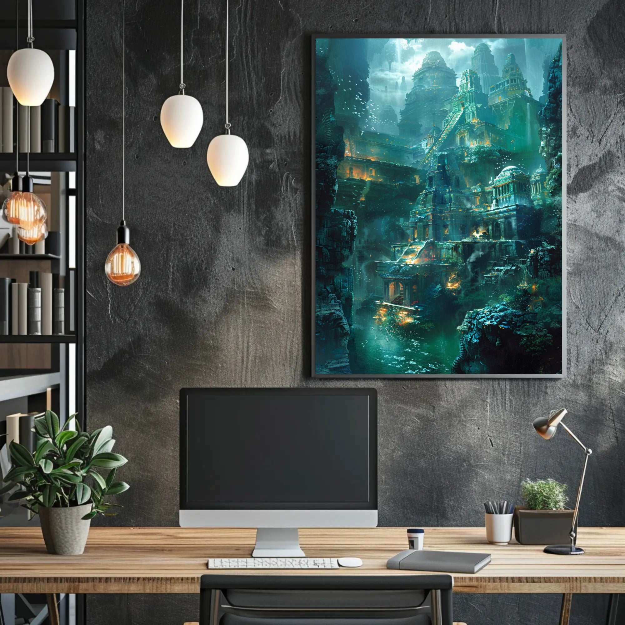 Enchanting Atlantis Fantasy World Poster PosterGoat