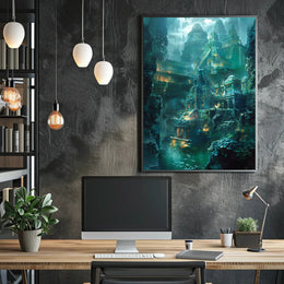 Enchanting Atlantis Fantasy World Poster PosterGoat