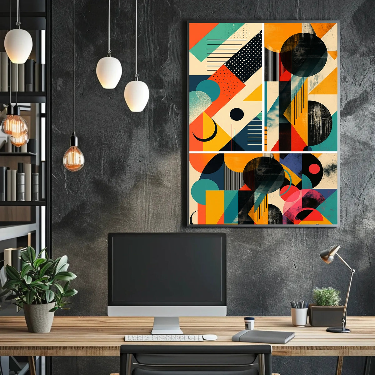 Geometric Abstraction Abstract Poster