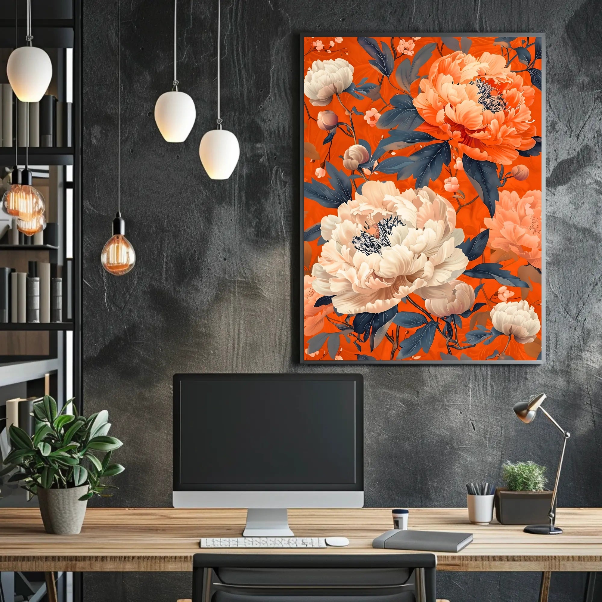 Vibrant Floral Elegance Wall Art Print