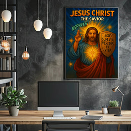 Jesus Christ – The Savior Poster PosterGoat