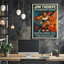 Jim Thorpe Legendary Athlete Poster