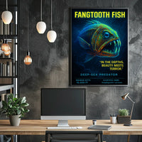 Fangtooth Fish Deep-Sea Predator Poster