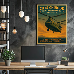 CH-47 Chinook The Heavy-Lifter of the Skies Poster