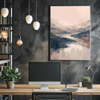 Serene Mountain Landscape Poster