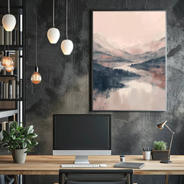 Serene Mountain Landscape Poster