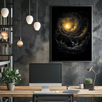 Mesmerizing Cosmic Vortex Abstract or Artistic Poster