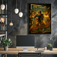 Jim Thorpe Legend Across Fields Poster Art PosterGoat