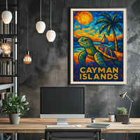 Cayman Islands Mosaic Poster