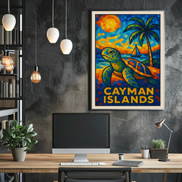 Cayman Islands Mosaic Poster