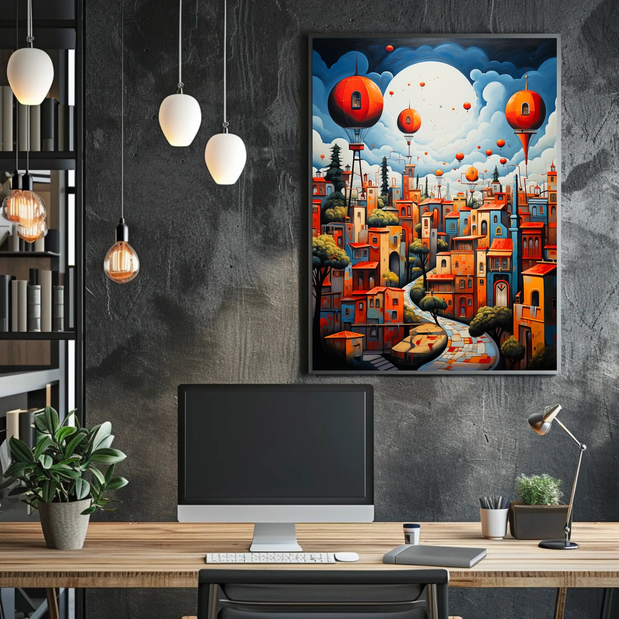 Dreamscape Cityscape Poster