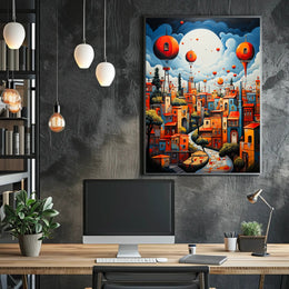 Dreamscape Cityscape Poster