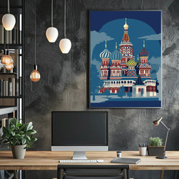 Vibrant Eastern European Architecture Poster